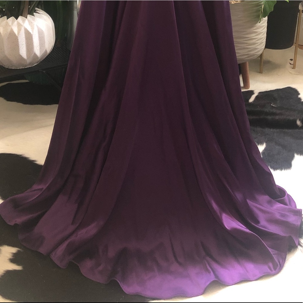 After Six Satin Gown — Size 8 — African Violet/Purple - Picture 7 of 12